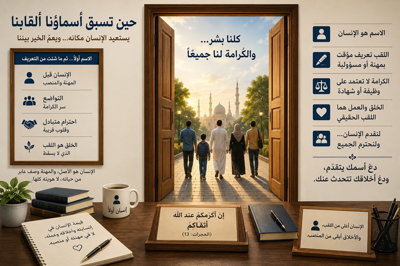 حين تسبق أسماؤنا ألقابنا