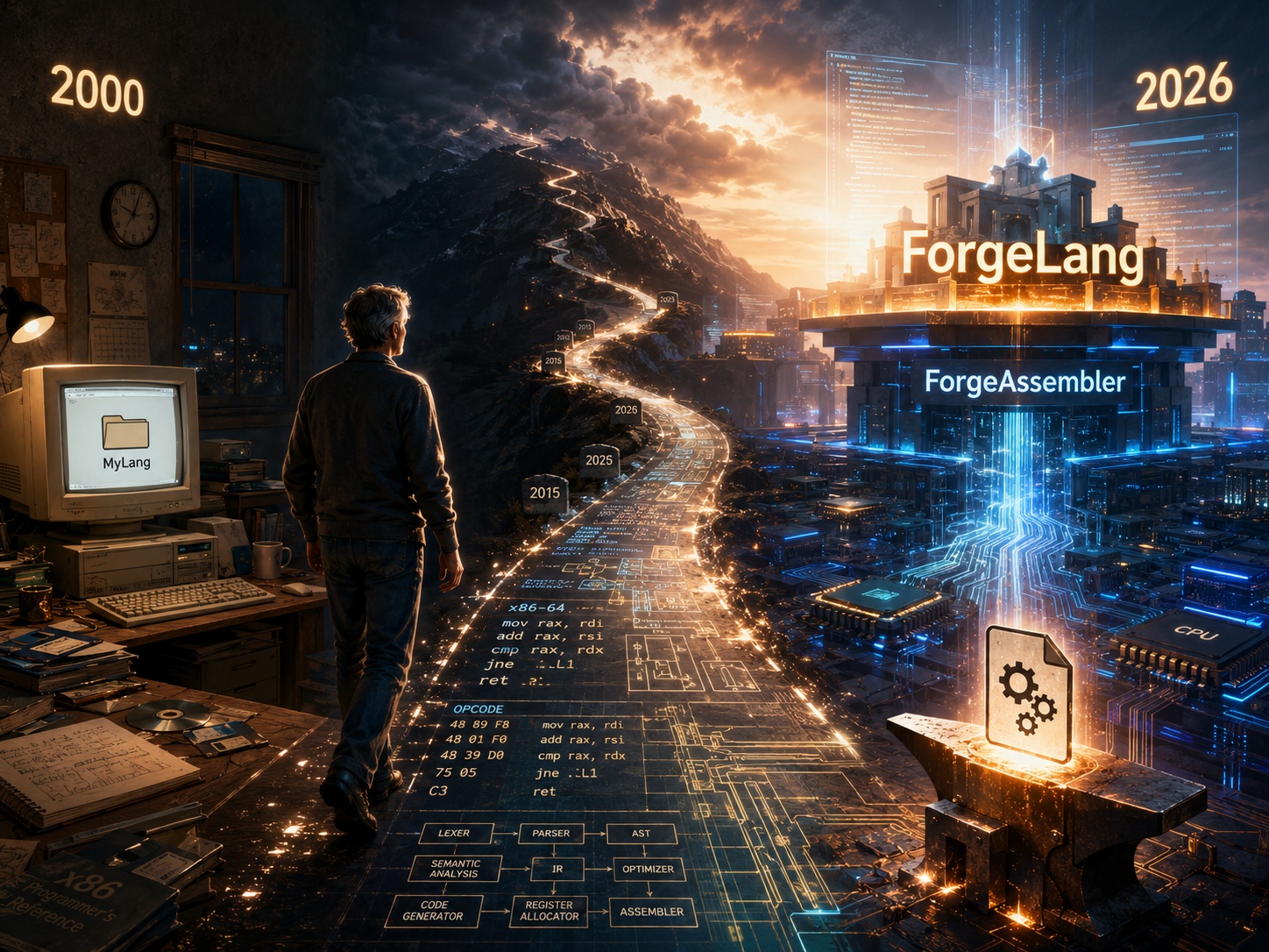 من مجلد «MyLang» إلى ForgeLang - سيرة حلم بدأ عام 2000 وتحول بعد ربع قرن إلى لغة برمجة حقيقية