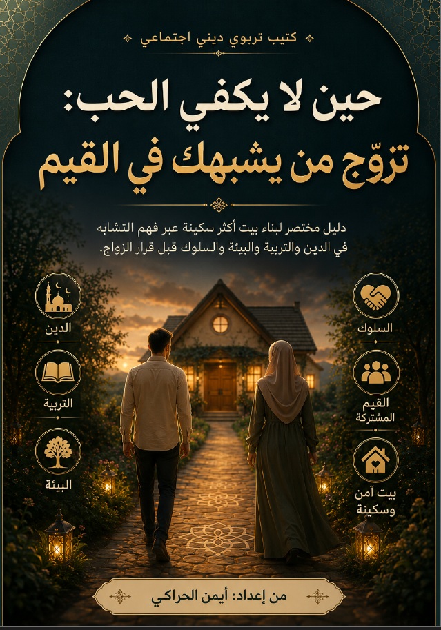 غلاف حين لا يكفي الحب: تزوّج من يشبهك في القيم